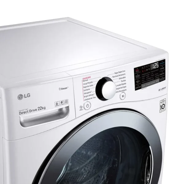 Lavadora LG carga frontal 22kg blanca WM22WV26R - Imagen 5