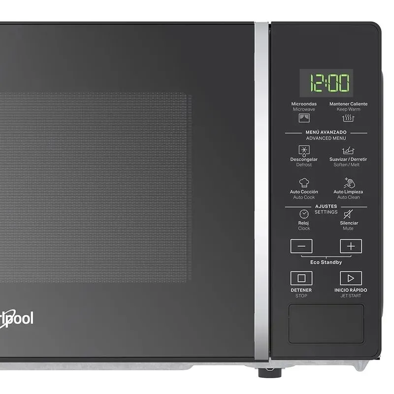 MICROONDAS WHIRLPOOL NEGRO 30LT 900WATTS - Imagen 3