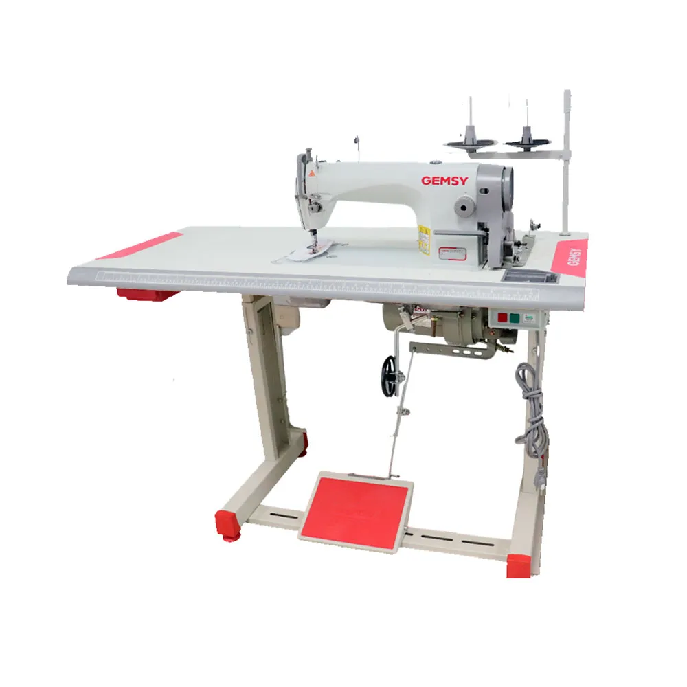 Máquina de Coser Industrial Gemsy. Costura Recta Livina con Motor De Embrague - Imagen 2