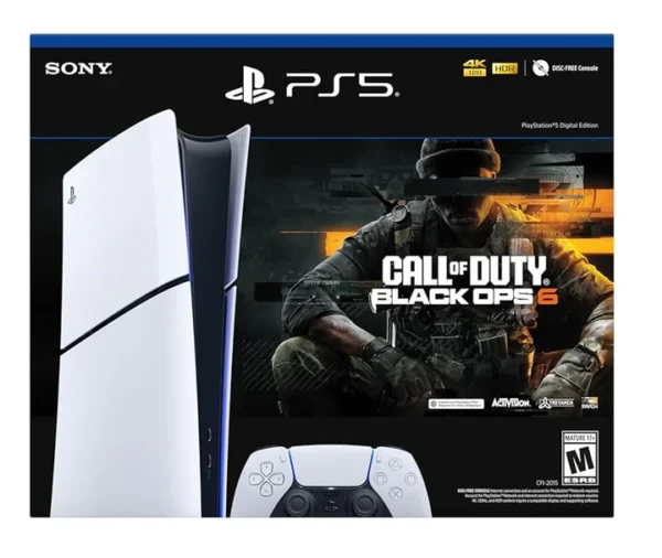 Consola Sony PS5 Digital 1TB + Call of Duty Black Ops 6 BUNDLE