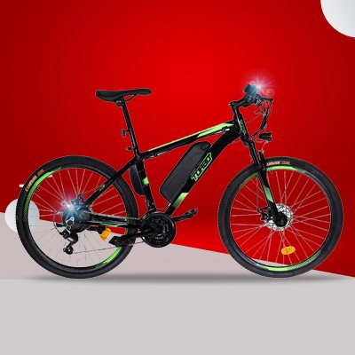 BICICLETA ELECTRICA TURBO ET ARO 26 NEG/VRD