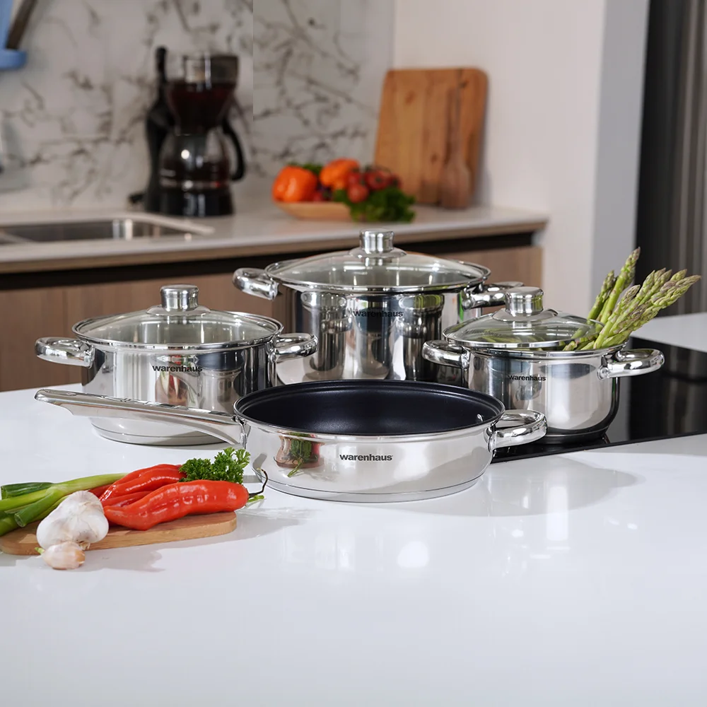 Juego de Ollas y Sartenes Atlantis 7 Piezas Warenhaus - Imagen 2