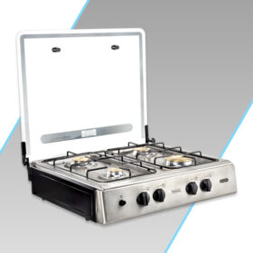 FLORENCIA 4Q C/T INOX PLUS EC NEGRO POR 3