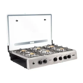 Cocineta Ragazza 6 Quemadores C/T Inox Plus Ec Ecoline Negro