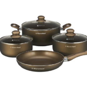 Warenhaus. Juego de ollas champagne 7 pzas