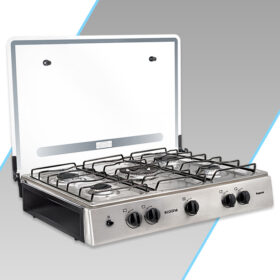 COCINETA RAGAZZA 5Q C/T INOX PLUS EC ECOLINE NEGRO TF